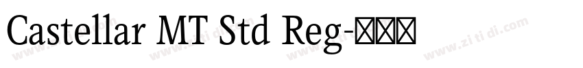 Castellar MT Std Reg字体转换